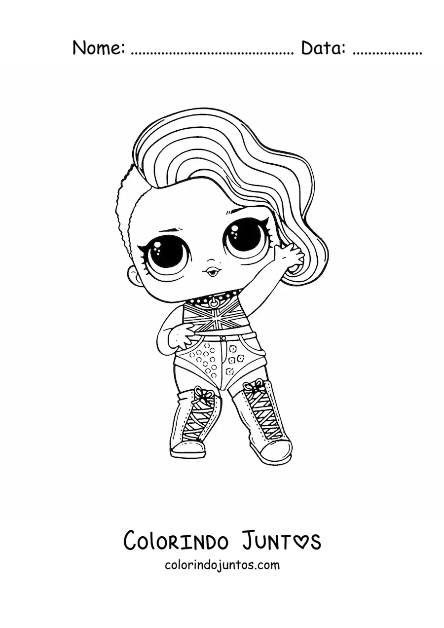 Desenho para colorir de L.O.L. Surprise Cheeky Babe