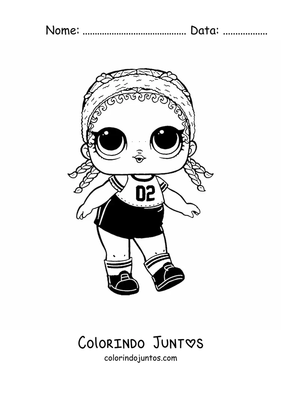 Desenho para colorir de L.O.L. Surprise Kicks