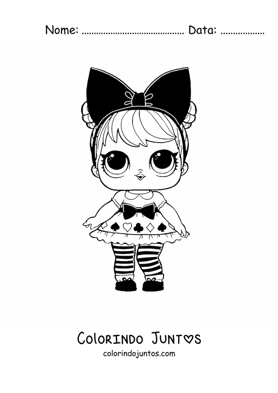 Desenho para colorir de L.O.L. Surprise Curious Qt