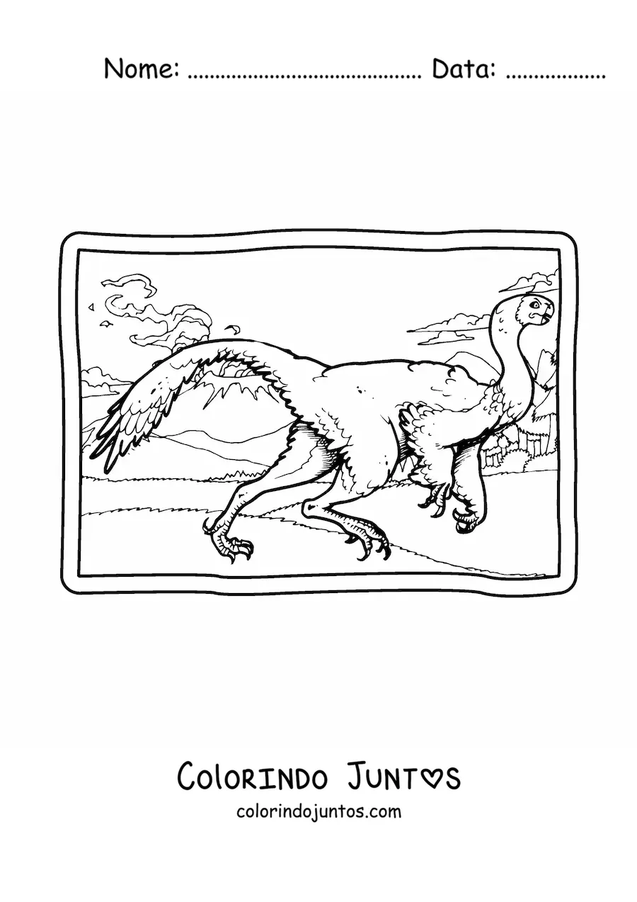 Desenho para colorir de khaan carnívoro realista