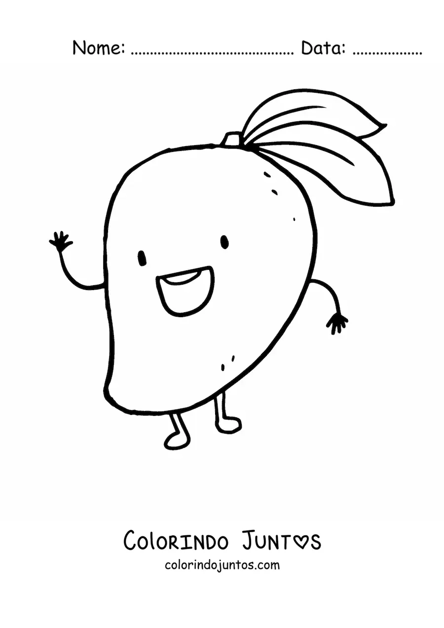 Desenho para colorir de manga animada