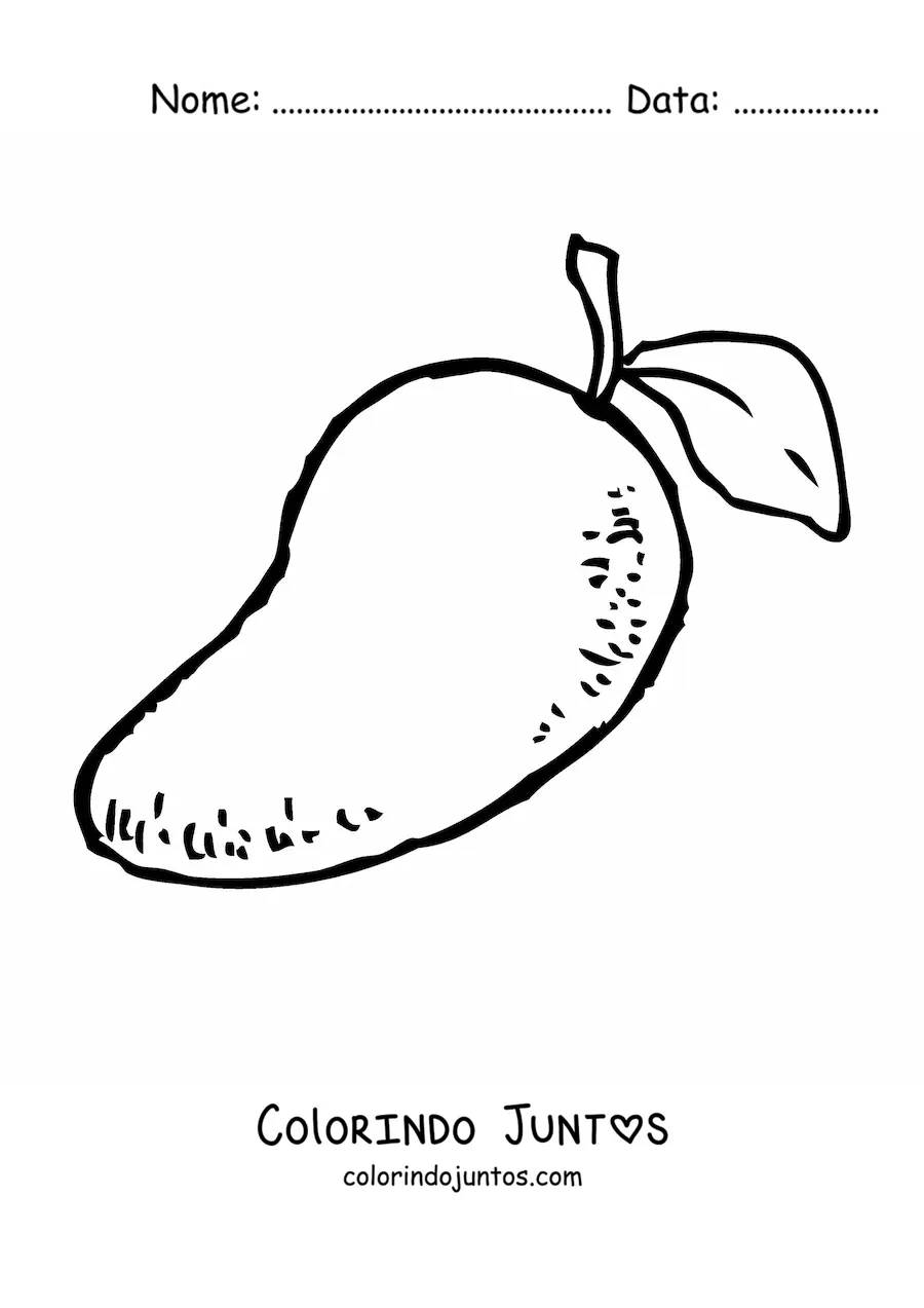 Desenho para colorir de uma manga
