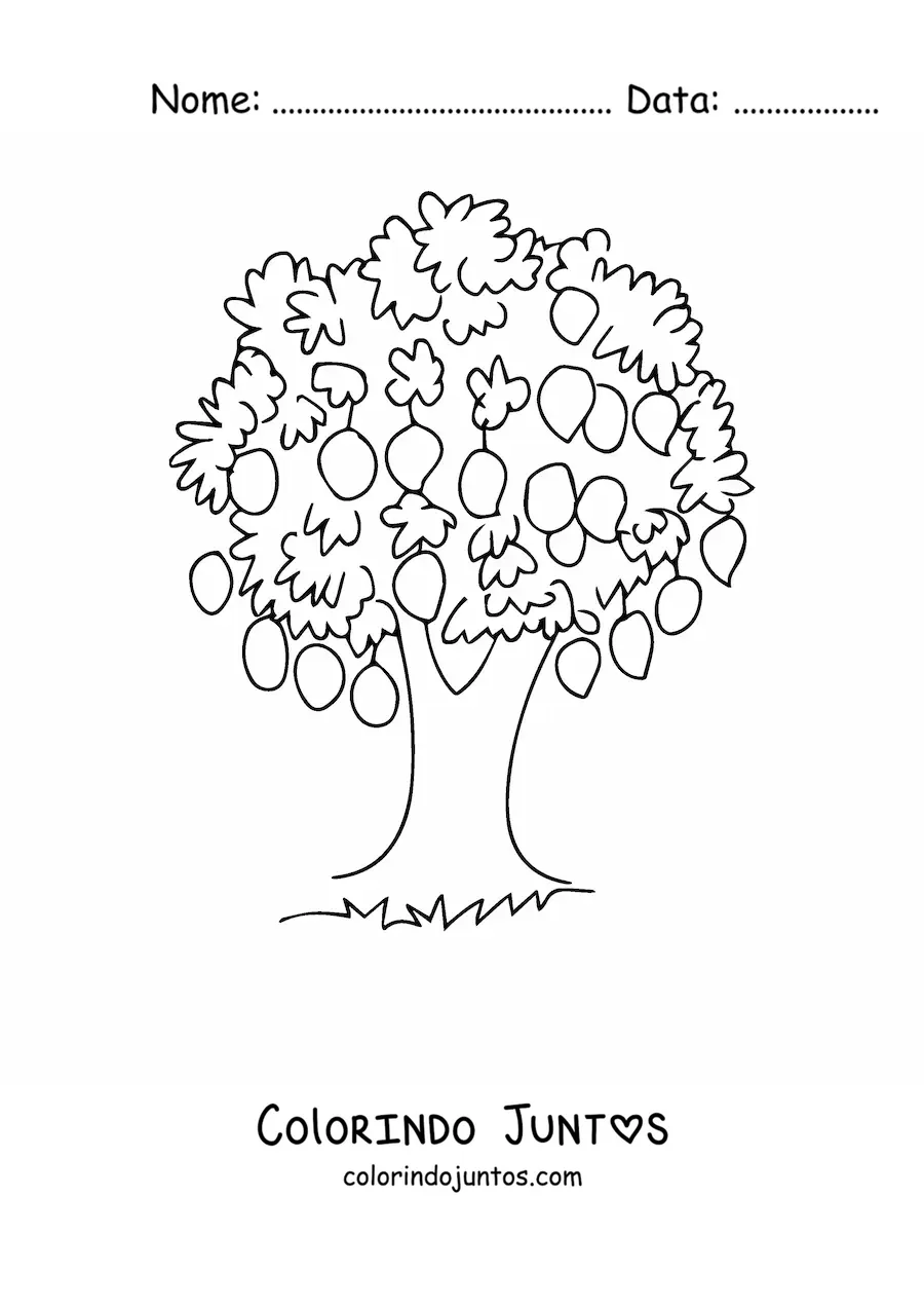 Desenho para colorir de uma mangueira