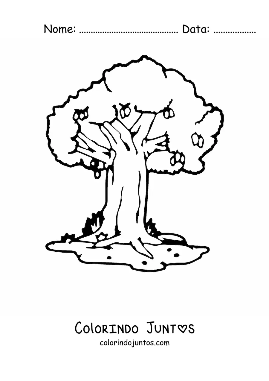 Desenho para colorir de uma mangueira