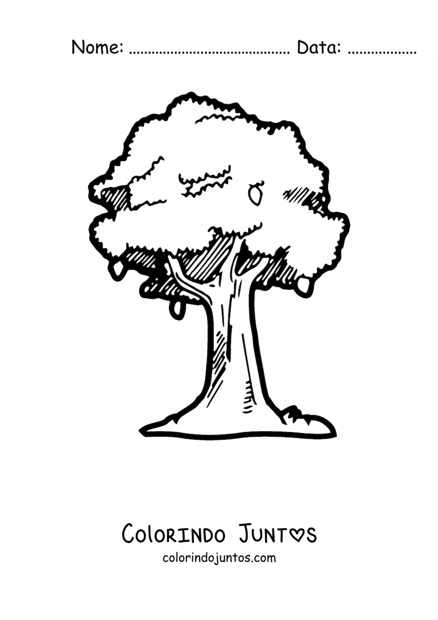Desenho para colorir de uma mangueira