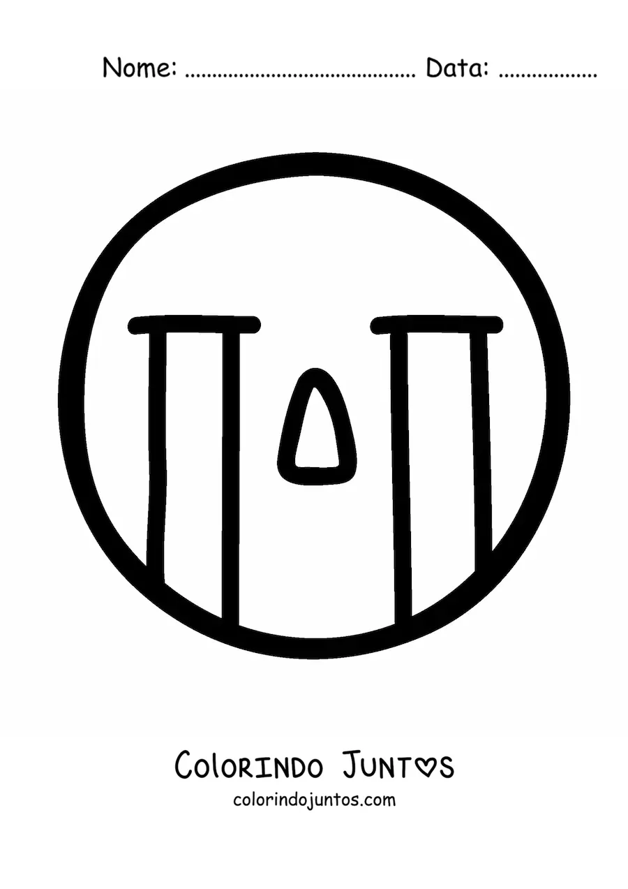 Desenho para colorir de emoji chorando facil