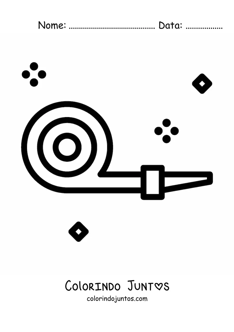Desenho para colorir de emoji de língua de sogra de festa de aniversário