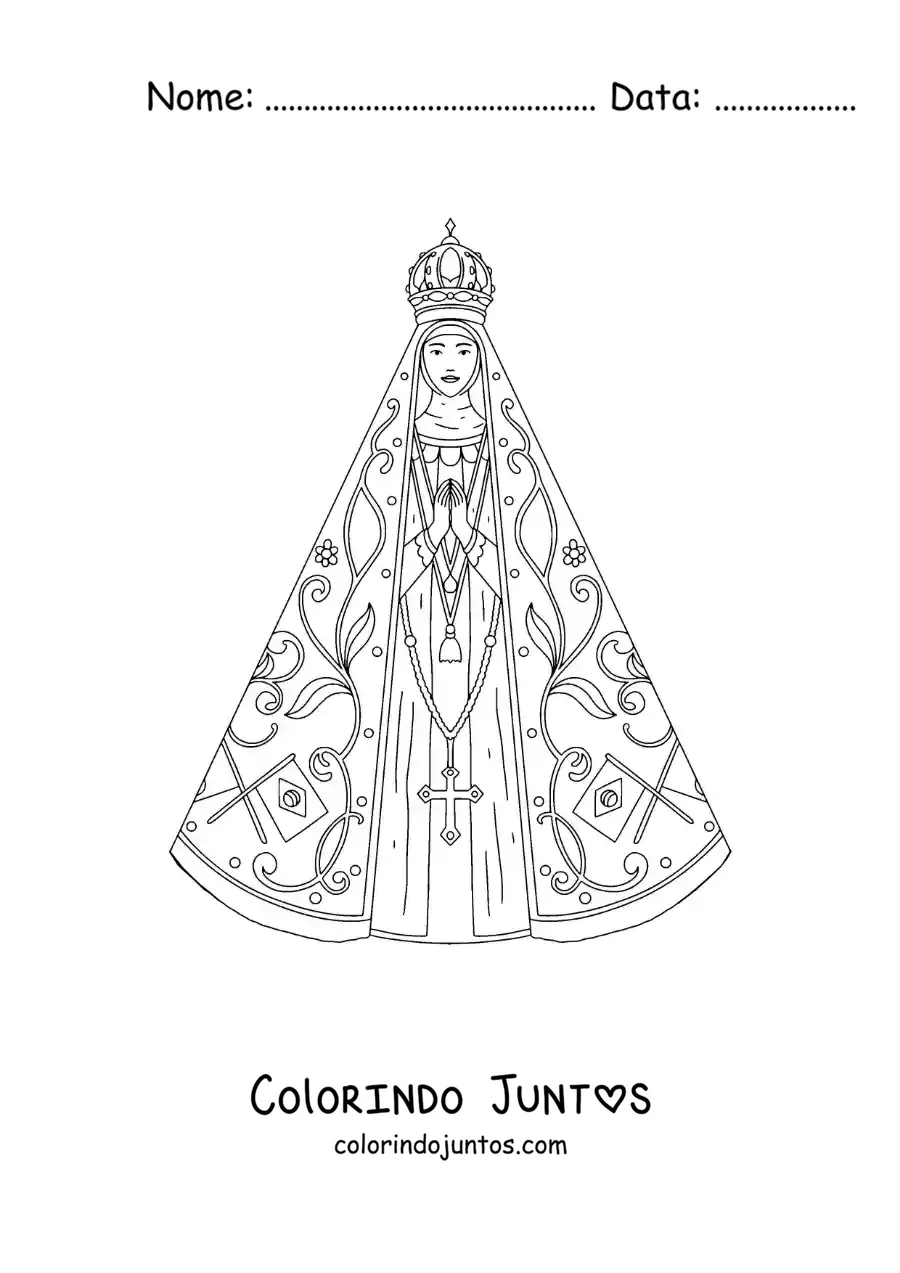 Desenho para colorir de Nossa Senhora de Fatima