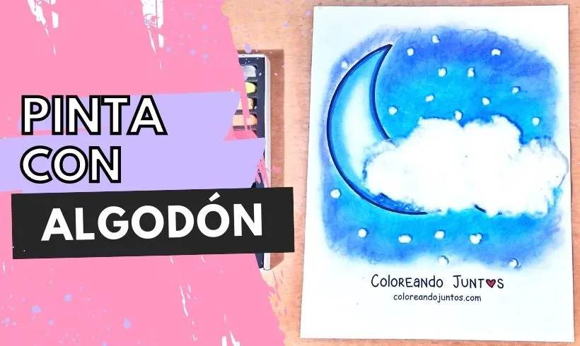 Pinte com algodão