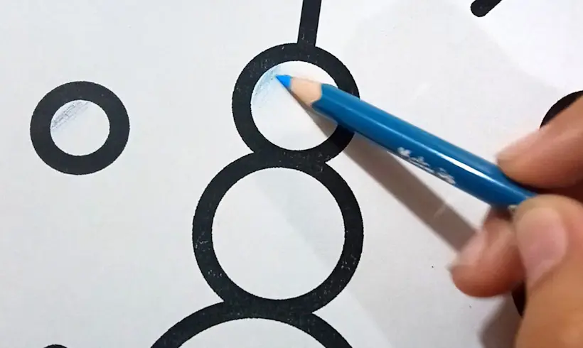 Passo 1 para pintar com a tecnica do apagamento
