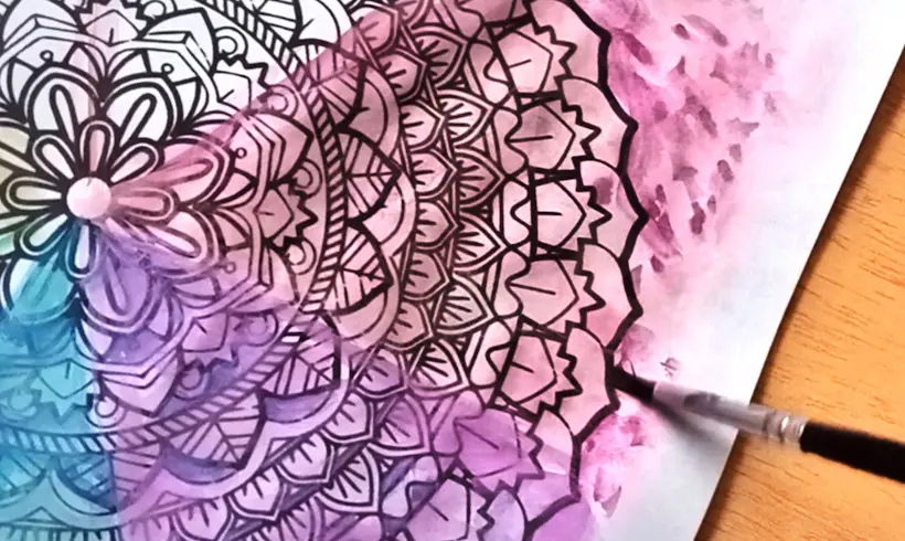 Passo 4 para pintar com Aquarela