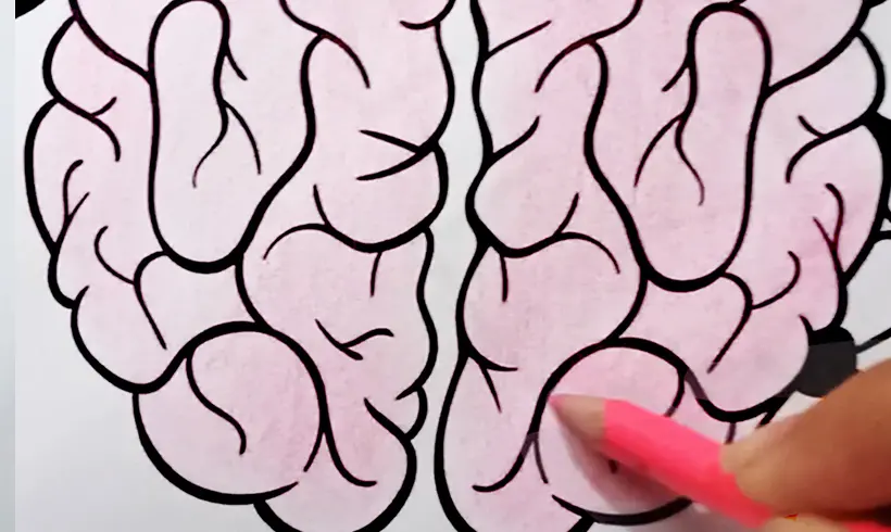 Passo 1 para colorir com a tecnica do Branqueamento