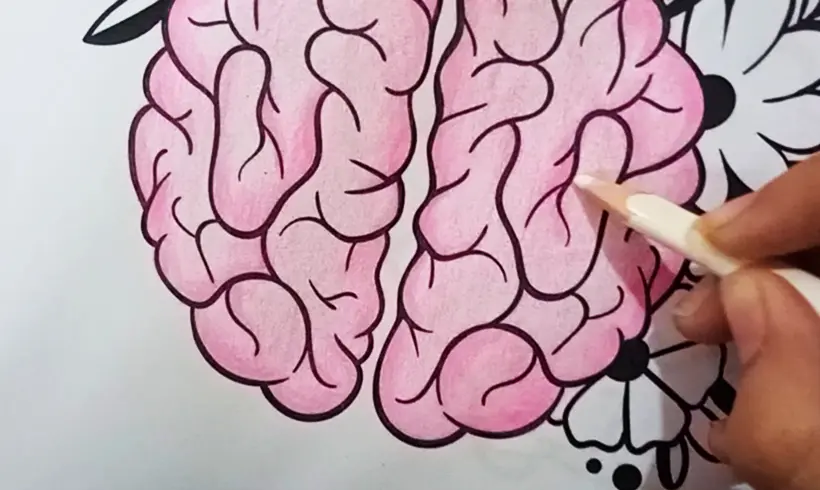 Passo 2 para colorir com a tecnica do Branqueamento