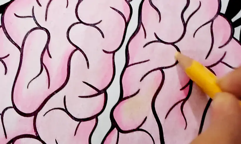 Passo 3 para colorir com a tecnica do Branqueamento
