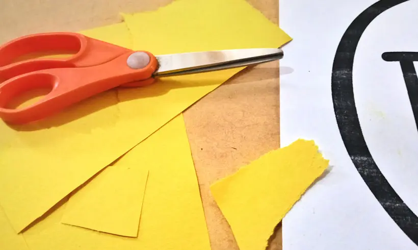Passo 1 para fazer um mosaico com a técnica do brunido