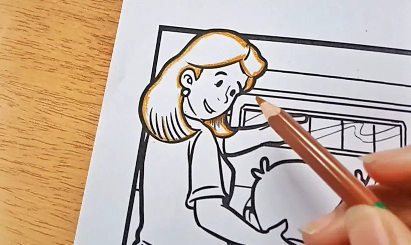 Passo 1 para Colorir por Camadas