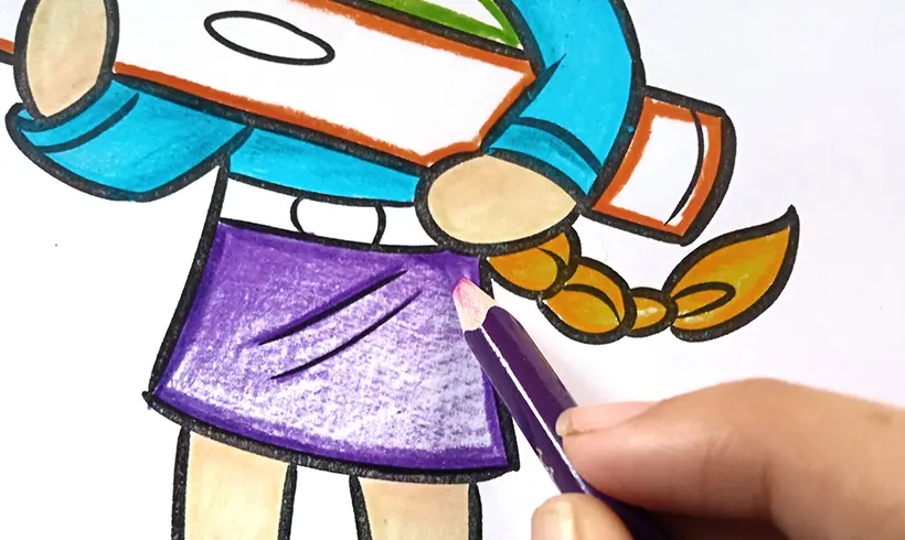 Passo 4 para aplicar a técnica de Colorir em Círculos