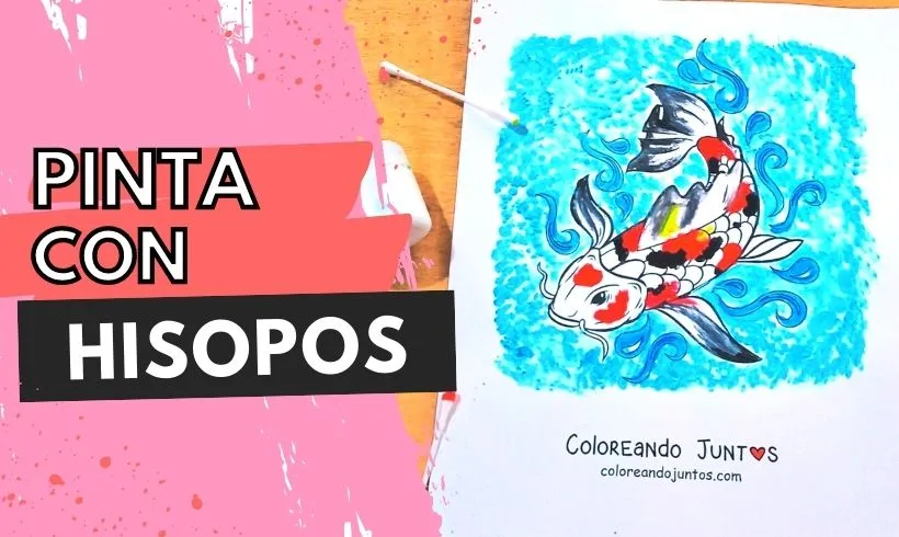 Pinte com cotonetes