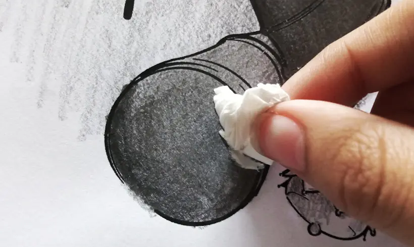 Passo 4 para pintar com grafite