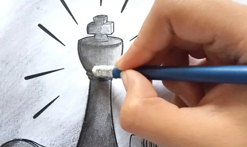 Passo 5 para pintar com grafite