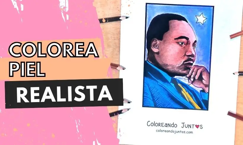Colora pele realista com lápis de cor