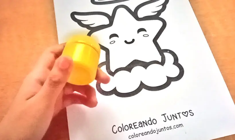 Passo 1 para pintar com Têmperas