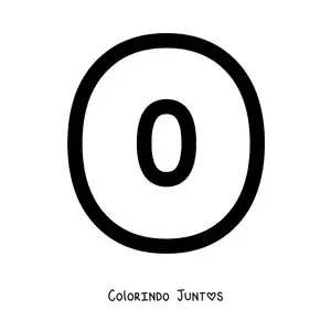 Desenho para colorir da letra O minúscula