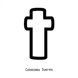 Desenho para colorir da letra T minúscula