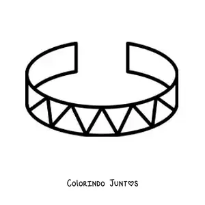 Desenho para colorir de bracelete