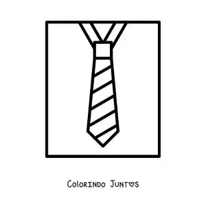 Desenho para colorir de gravata para o Dia dos Pais