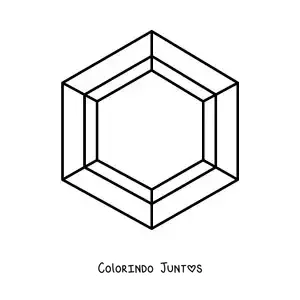 Desenho para colorir de uma gema
