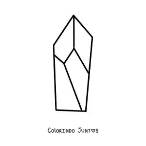 Desenho para colorir de quartzo