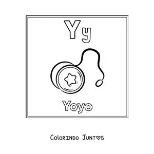 Desenho para colorir de i de ioiô