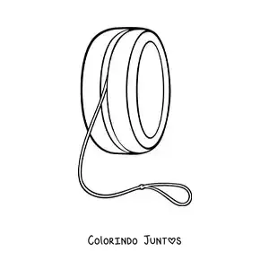 Desenho para colorir de um ioiô grande