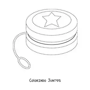 Desenho para colorir de ioiô para traçar