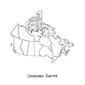 Desenho para colorir de mapa político da China