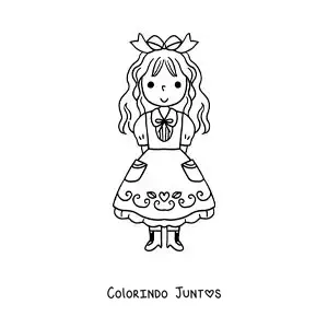 Desenho para colorir de Cachinhos Dourados