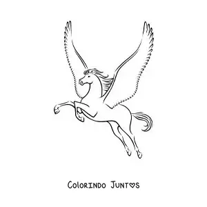 Desenho para colorir de Pégaso