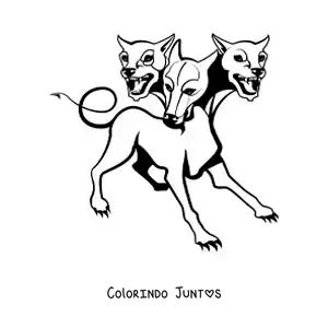 Desenho para colorir de Cérbero