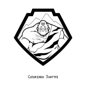 Desenho para colorir de gigante de um olho só