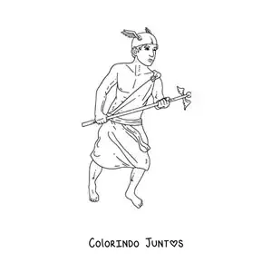 Desenho para colorir do deus grego Hermes realista