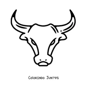 Desenho para colorir de touro de Touro