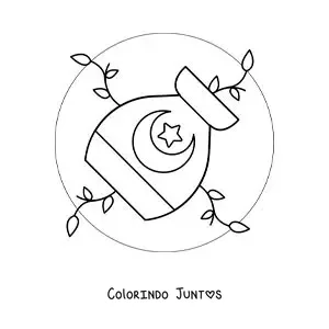 Desenho para colorir de jarra de Aquário