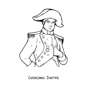 Desenho para colorir de Napoleão Bonaparte