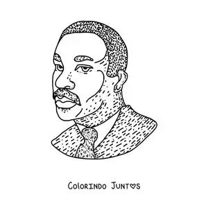 Desenho para colorir de Martin Luther King