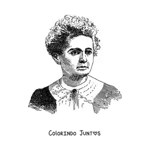 Desenho para colorir de Marie Curie