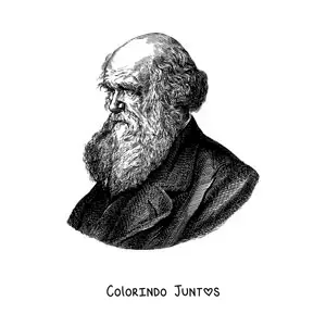 Desenho para colorir de Charles Darwin
