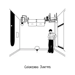 Desenho para colorir de Harry Styles no album Harry's House