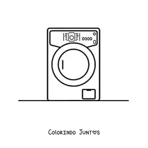Desenho para colorir de uma máquina de lavar roupa