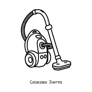 Desenho para colorir de um aspirador de pó